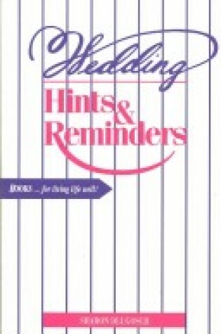 Cover of Wedding Hints and Reminders