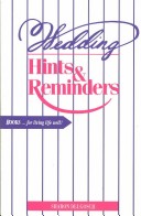 Book cover for Wedding Hints and Reminders