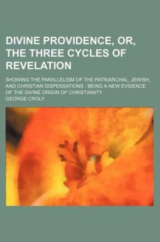 Cover of Divine Providence, Or, the Three Cycles of Revelation; Showing the Parallelism of the Patriarchal, Jewish, and Christian Dispensations Being a New Evidence of the Divine Origin of Christianity