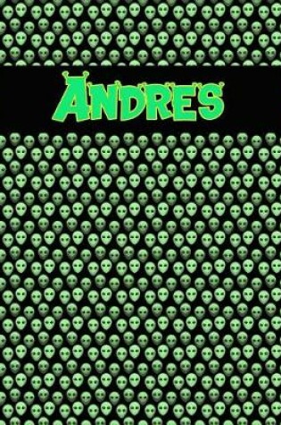 Cover of 120 Page Handwriting Practice Book with Green Alien Cover Andres