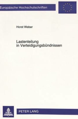 Cover of Lastenteilung in Verteidigungsbuendnissen