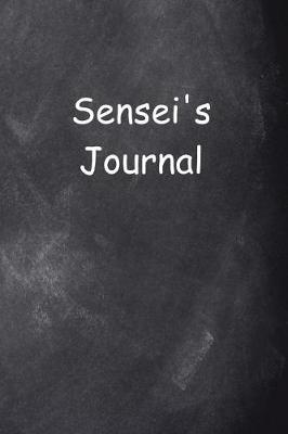 Book cover for Sensei's Journal Chalkboard Design