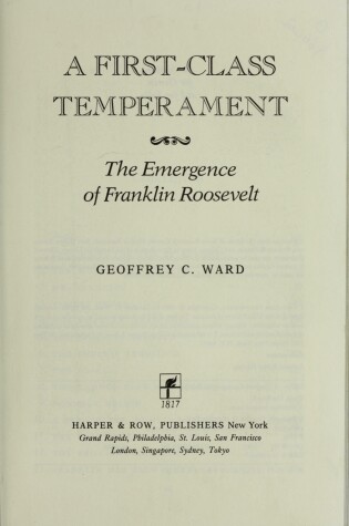 Cover of A First-Class Temperament