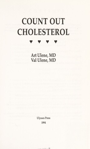 Book cover for Count out Cholestrol