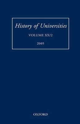 Book cover for History of Universities