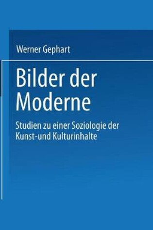 Cover of Bilder der Moderne