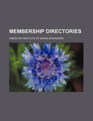Book cover for Membership Directories