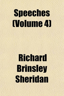Book cover for Speeches (Volume 4)