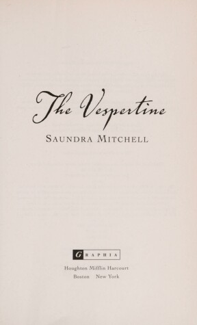 Book cover for The Vespertine