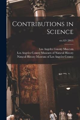 Book cover for Contributions in Science; no.523 (2015)