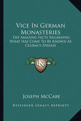 Book cover for Vice in German Monasteries