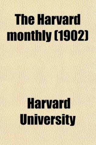 Cover of The Harvard Monthly (Volume 35)