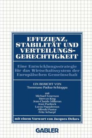Cover of Effizienz, Stabilität und Verteilungsgerechtigkeit