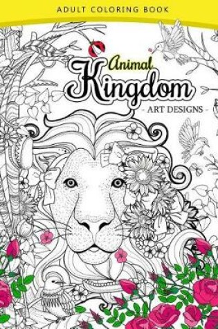 Cover of Animal Kingdom adult coloring book