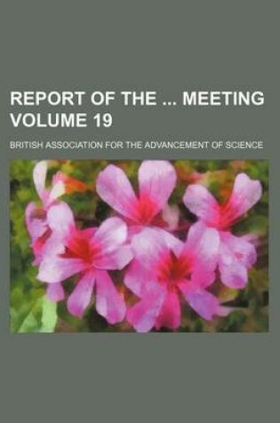 Cover of Report of the Meeting Volume 19