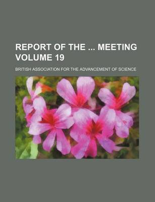 Book cover for Report of the Meeting Volume 19