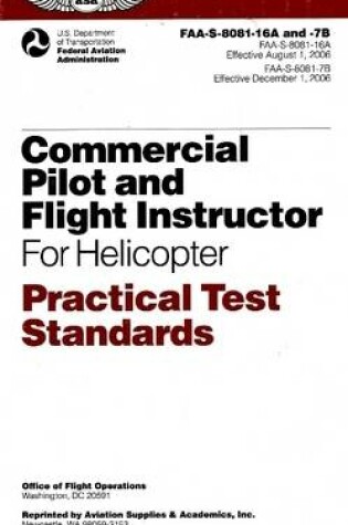 Cover of Commercial Pilot and Flight Instructor for Helicopter Practical Test Standards