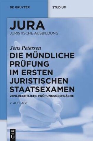 Cover of Die Mundliche Prufung Im Ersten Juristischen Staatsexamen