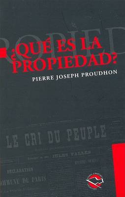 Book cover for Que Es La Propiedad?