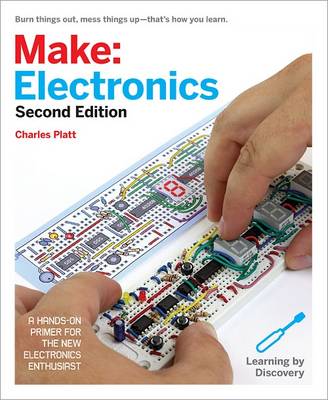 Book cover for Make: Electronics, 2e