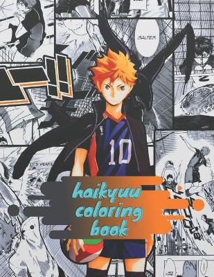 Book cover for haikyuu Coloring book