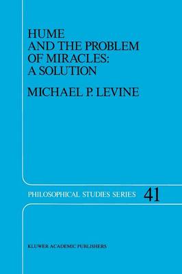 Cover of Hume and the Problem of Miracles: A Solution