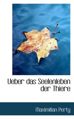 Book cover for Ueber Das Seelenleben Der Thiere