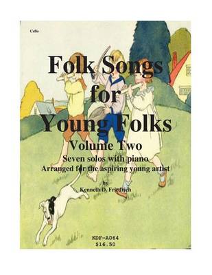 Book cover for Folk Songs for Young Folks, Vol. 2 - cello and piano