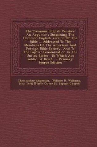 Cover of The Common English Version