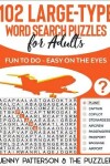 Book cover for 102 Large-Type Word Search Puzzles for Adults