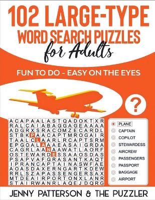 Book cover for 102 Large-Type Word Search Puzzles for Adults