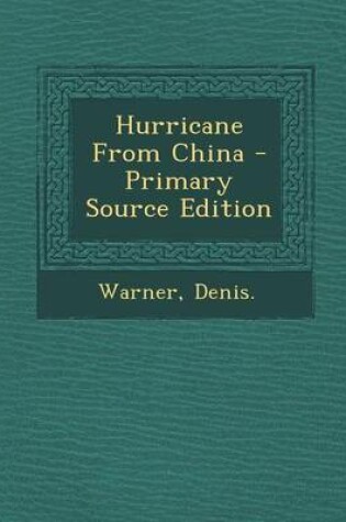 Cover of Hurricane from China