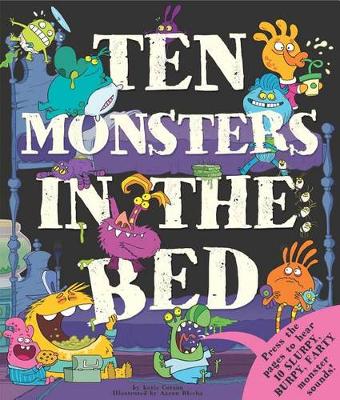 Book cover for Ten Monsters in the Bed