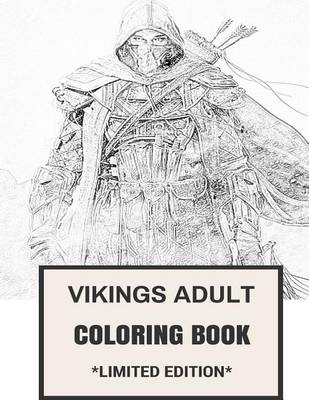 Book cover for Vikings Adult Coloring Book