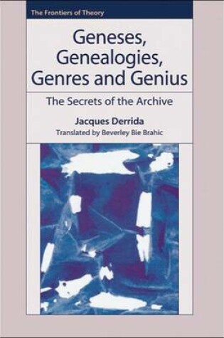 Cover of Geneses, Genealogies, Genres and Genius
