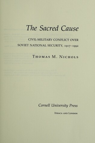 Cover of The Sacred Cause