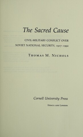 Book cover for The Sacred Cause