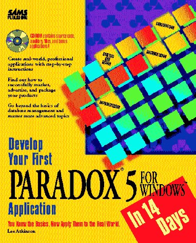 Book cover for Develop Your First Paradox for Windows Application in 14 Days