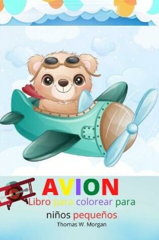 Cover of Avion Libro para colorear para ni�os peque�os