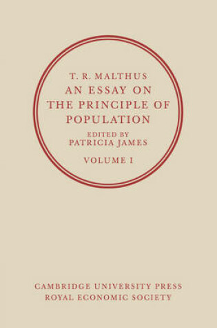 Cover of An Essay on the Principle of Population: Volume 1