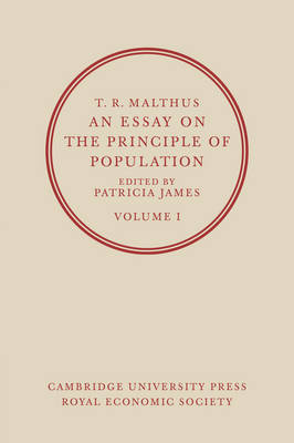 Book cover for An Essay on the Principle of Population: Volume 1