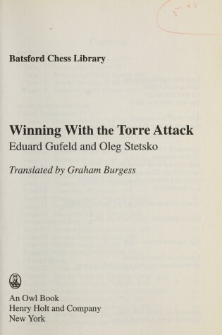 Cover of Winning with the Torre Attack