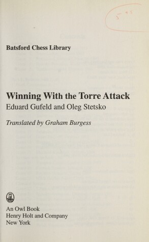 Cover of Winning with the Torre Attack