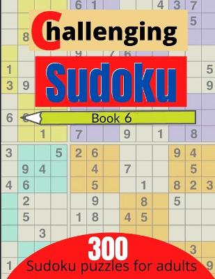 Book cover for Challenging sudoku book 6