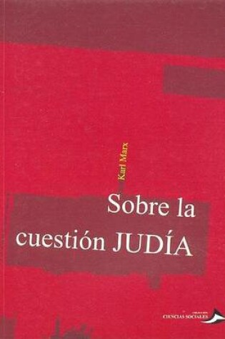 Cover of Sobre La Cuestion Judia