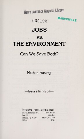 Cover of Jobs vs. the Environment