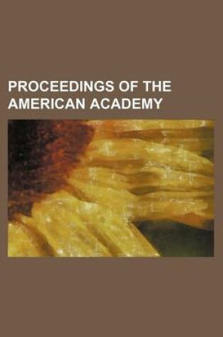 Cover of Proceedings of the American Academy