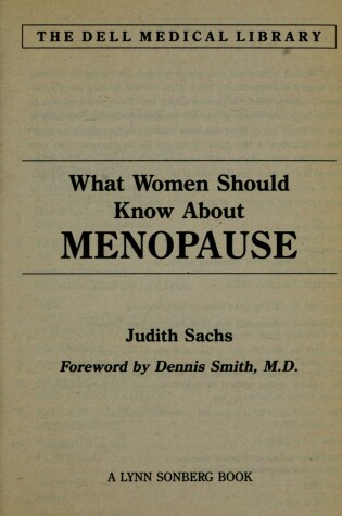Cover of What Women Should Know about Menopause