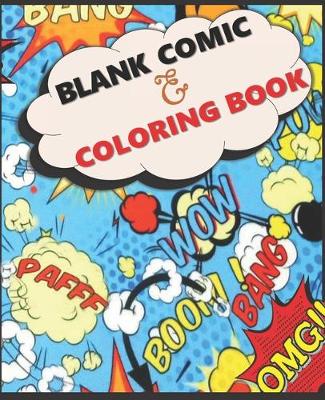 Book cover for Blank Comic & Coloring Book