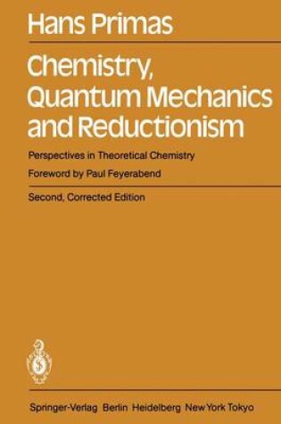 Cover of Chemistry, Quantum Mechanics and Reductionism